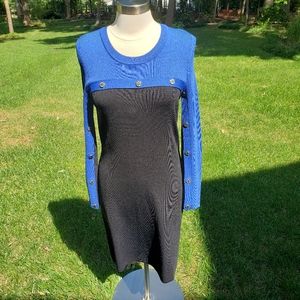 Calvin Klein Colorblock Sweater Dress